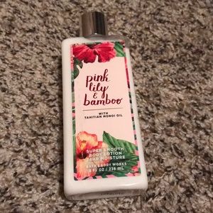 Pink Lilly and bamboo lotion
